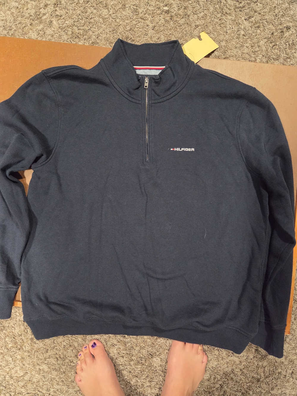 Tommy Hilfiger Men's Dark Navy Half-Zip Pullover